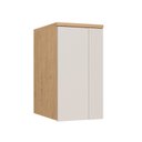 Ver imagem 1 de Guarda-Roupa Módulo Aéreo 1 Porta Elegance Marrom/Angelin/Blanc