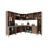 Cozinha Modulada Completa Fidelitá Paris 8 Peças 445cm 18 Portas 3 Gavetas com Tampo - 2