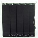 Ver imagem 3 de Persiana Vertical em Tecido Blackout Crisdan Largura 1,70 X 2,20 Altura Preto