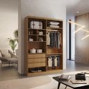 Ver imagem 1 de Closet Solteiro Fenix com 3 Gavetas e 8 Prateleiras Rufato