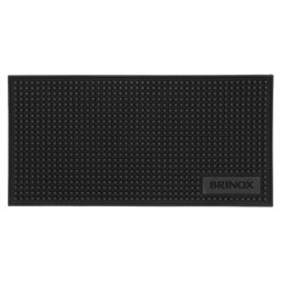 Tapete Escorredor para Bar 30 Cm Borracha Preto Linha Acessórios para Bar e Vinho Brinox Preto - 1