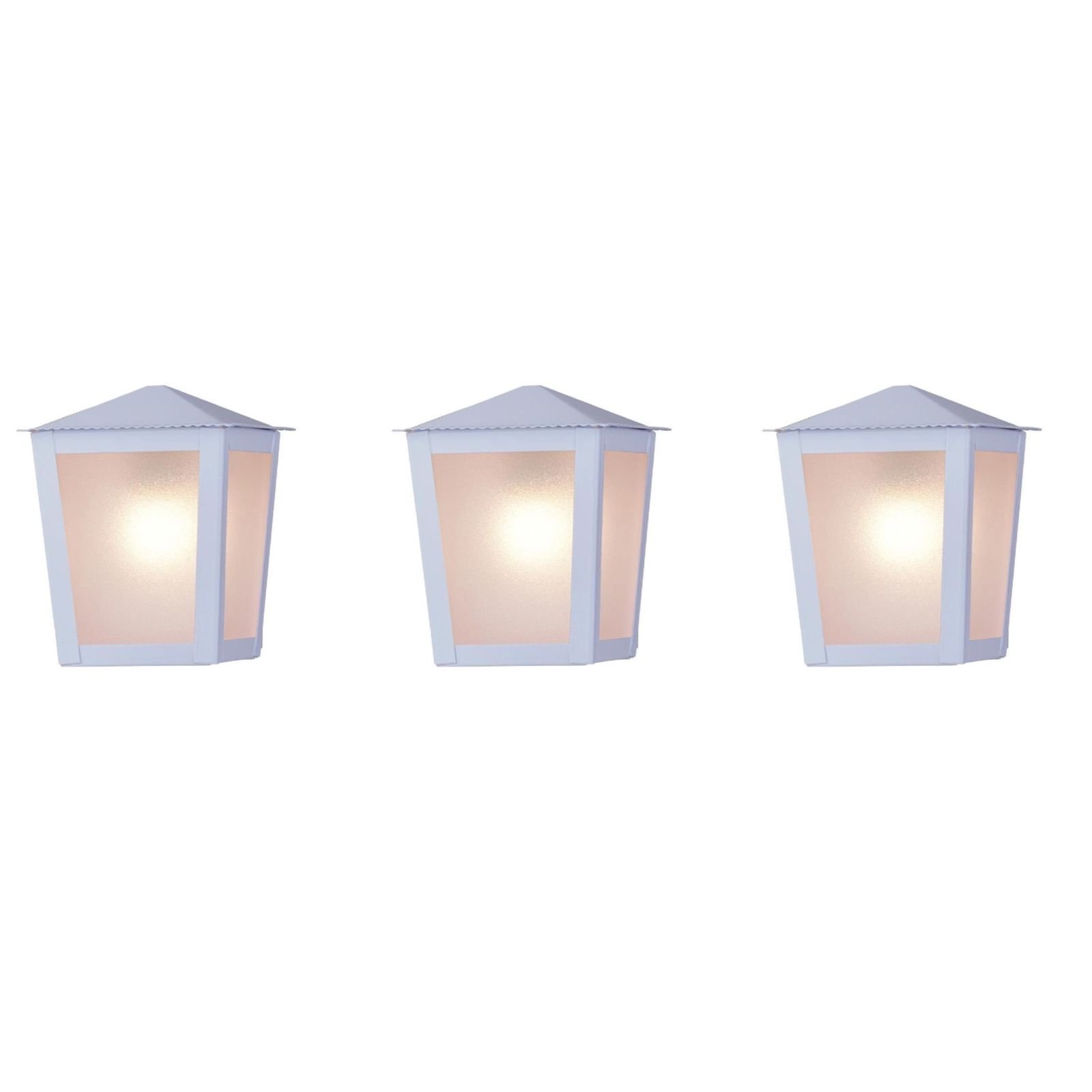 Kit C/ 3 Luminárias Arandela Colonial Externa Branca MadeiraMadeira