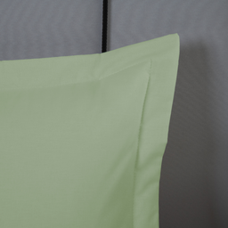 Porta Travesseiro 1 Peça Dia a Dia 70 X 50cm Algodão Percal 140 Fios Verde - 3