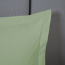Porta Travesseiro 1 Peça Dia a Dia 70 X 50cm Algodão Percal 140 Fios Verde - 3