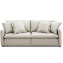 Ver imagem 3 de Sofá Cama Retrátil 3 Lugares para Sala de Estar 190cm Asher T03 Veludo Bege - Lyam Decor