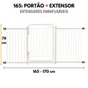 Ver imagem 4 de Portãozinho Pet Grade de Metalon Bebê Cachorro 165 a 170 Cm:branco