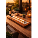 Ver imagem 1 de Lareira Ecológica Queimador Profissional em Aço Inox 304 80cm(molde em Madeira) Cozix