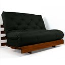 Ver imagem 4 de Sofá Cama Casal Futon Tokio Verde Militar Madeira Maciça Cor Imbuia