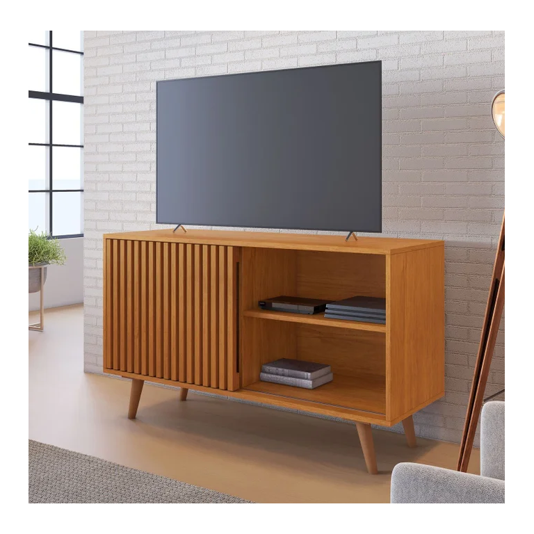 Rack Carinho para Tv até 43" Jcm Movelaria - Cinamomo Rack Carinho para Tv até 43" Jcm Movelaria - Cinamomo
