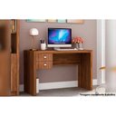 Ver imagem 2 de Mesa Canto P/escritório Me4165 C/ 2 Gavetas Nogal - Tecno Mobili