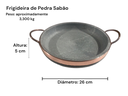 Ver imagem 4 de Frigideira de Pedra Sabão 26 Cm com Tampa de Vidro São José