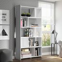 Ver imagem 1 de Estante Multiuso com Nichos 91x183cm Mdp Branco 0724 Menu Móveis