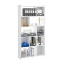 Ver imagem 2 de Estante Multiuso com Nichos 91x183cm Mdp Branco 0724 Menu Móveis