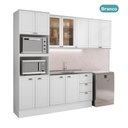 Ver imagem 4 de Cozinha Completa com Balcao Milla Aspen 10 Portas MDF 270cm Branco Moveis Carraro