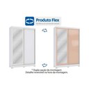 Ver imagem 4 de Guarda Roupa Solteiro 2 Portas de Correr (1 C/ Espelho) e 2 Gavetas C/ Pés Cb01n571 Flex Canela/