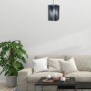 Ver imagem 2 de Luminária Teto tipo Pendente TOWER MDF - Completa - Cor: Preta