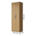Ver imagem 3 de Armario Multiuso 2 Portas 170x52 Cm New Atacama Armoveis