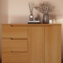 Ver imagem 4 de Cômoda 4 Gavetas 2 Portas para Dormitório Línea