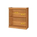 Ver imagem 4 de Armário Aéreo P- Cozinha Burguesa Premium C- 2 Portas 80cm Freijó-branco - Nesher