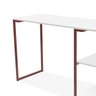 Mesa Cantinho do Café Apoio Nicola 120 Cm Bronze Branco - 8