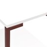 Mesa Cantinho do Café Apoio Nicola 120 Cm Bronze Branco - 5