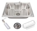 Ver imagem 4 de Kit Cuba Gourmet Cozinha Aço Inox 50x40cm e Tábua de Corte