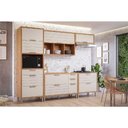 Ver imagem 1 de Kit Cozinha Modulada 5 Peças Eloise 2 Aéreos + 2 Balcões + 1 Torre Quente C5p178 Freijó Off