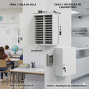 Ver imagem 6 de Armário Porta Celular 28 Vãos Organizador Escola Academia Guarda Nichos KA01 Kzkzen Branco