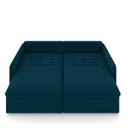 Ver imagem 6 de Sofá Retrátil Reclinável 3 Lugares 194cm Maili Veludo Azul K01 - D’Rossi