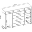 Ver imagem 3 de Comoda 7 Gavetas London Demóbile