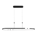Ver imagem 1 de Pendente Nébula Preto e Branco (c)105cm (l)28cm 1x42w 3000k 2100lm - Dw006b