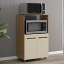 Ver imagem 2 de Balcao Multiuso 2 Fornos 60 Cm Tais Savana Off White Mobbs