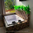 Ver imagem 6 de Banheira Dupla Olinda Completa com Hidro em Acrílico - 1.40x1.20x0.40 - 220v