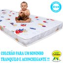 Ver imagem 4 de Colchão de Cama Infantil Baby Luxo Espuma D20 Estampado 70x150cm