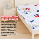 Ver imagem 5 de Colchão de Cama Infantil Baby Luxo Espuma D20 Estampado 70x150cm