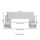 Ver imagem 5 de Cabeceira Casal/queen com 2 Mesas de Cabeceira 232cm Multimóveis Mp4317 Branco Branco