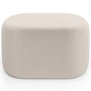 Ver imagem 7 de Puff Decorativo Orgânico para Living Quarto 70cm Doha W01 Bouclê Creme - Lyam Decor
