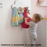 Cabideiro Infantil Nuvem Branco para Quarto de Bebê - 4