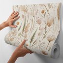 Ver imagem 1 de Papel de Parede Adesivo Floral Ramos Autocolante Rolo 10m