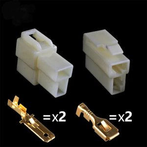 Kit Terminal Conector 2 Vias C Trava Pct C 10 Jgs