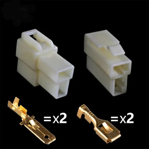 Kit Terminal Conector 2 Vias C Trava Pct C 10 Jgs