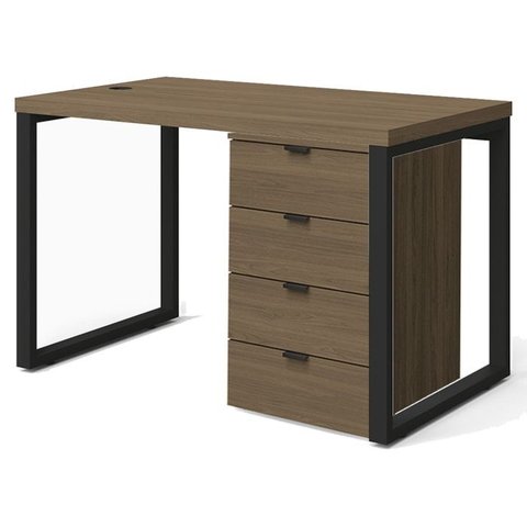Mesa Escritorio 120 Cm e Gaveteiro 4 Gavetas Frame Munique Kappesberg