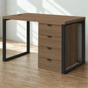 Ver imagem 2 de Mesa Escritorio 120 Cm e Gaveteiro 4 Gavetas Frame Munique Kappesberg