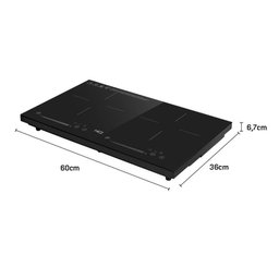 Cooktop de Indução Hq 2 Bocas Portátil 3500w Preto Hq-ids3502s 220v - 4