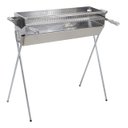 Ver imagem 3 de Churrasqueira Espeteira Para Espetinhos Em Aço Inox Reforçada Tamanho 76x25 e Grelha Inox