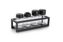 Ver imagem 1 de Galheteiro Preto 4 Vidros - Linha Frame