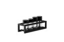 Ver imagem 2 de Galheteiro Preto 4 Vidros - Linha Frame