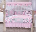 Ver imagem 2 de kit Berço Rosa bebê Completo Menina 13 Peças