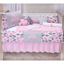 Ver imagem 1 de kit Berço Rosa bebê Completo Menina 13 Peças