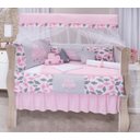 Ver imagem 6 de kit Berço Rosa bebê Completo Menina 13 Peças